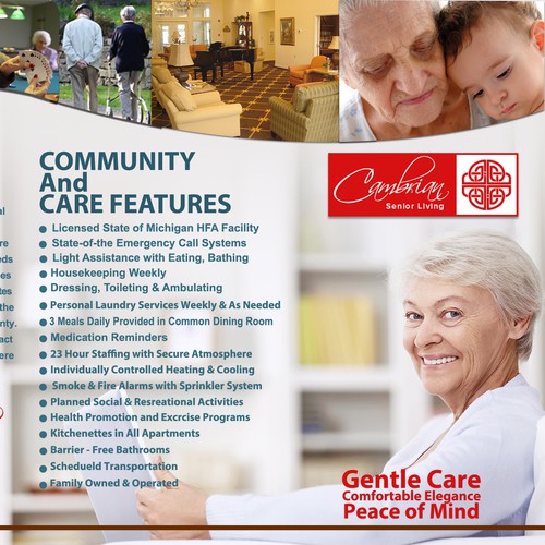 Design New Brochure for Cambrian Assisted Living