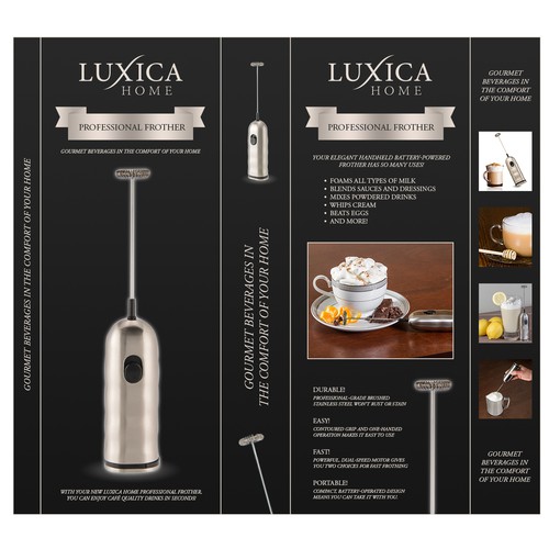 Professional frother packaging 