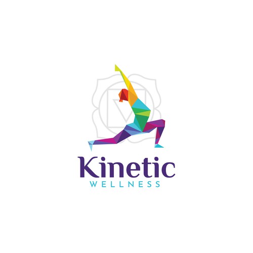 Logo concept for " Kinetic Wellness "