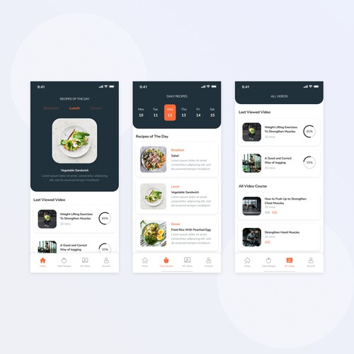  Fitness app for diet and video courses