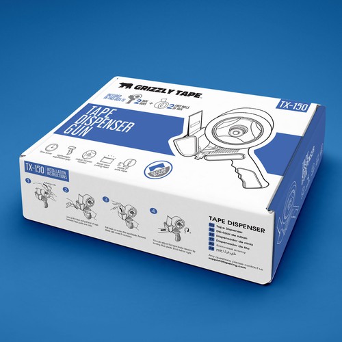 Retail package box design 