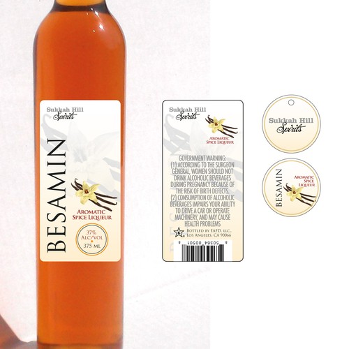 New Product Label for Spice Liqueur from Sukkah Hill Spirits