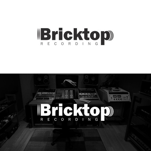 Design a contemporary logo for Bricktop Recording Studio