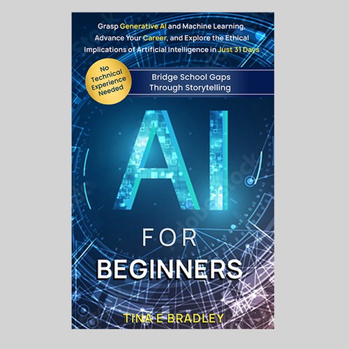  Book Cover Design that Inspires Confidence for 'AI for Beginners 