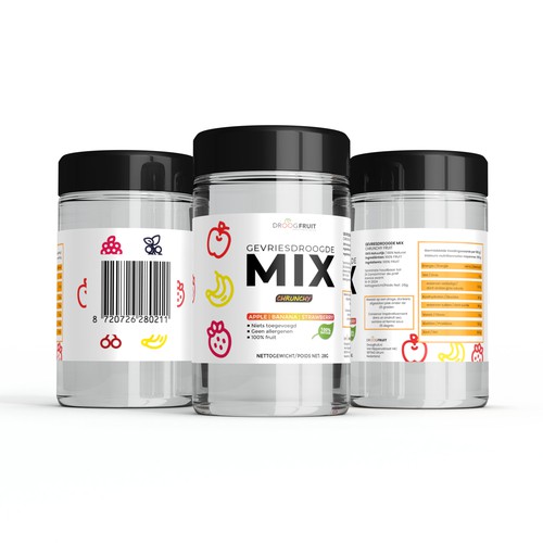 Jar packaging label Design