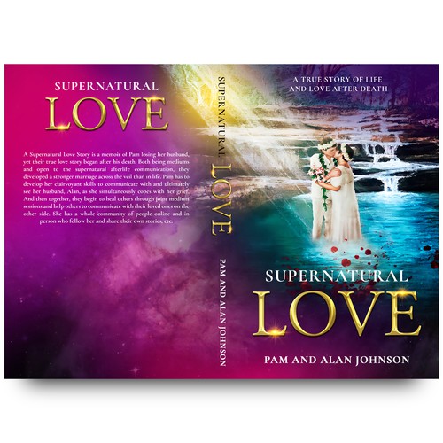 Cover for a memoir love story that developed stronger across the veil than in life.