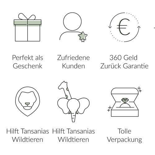 Elegant icons for jewellery website