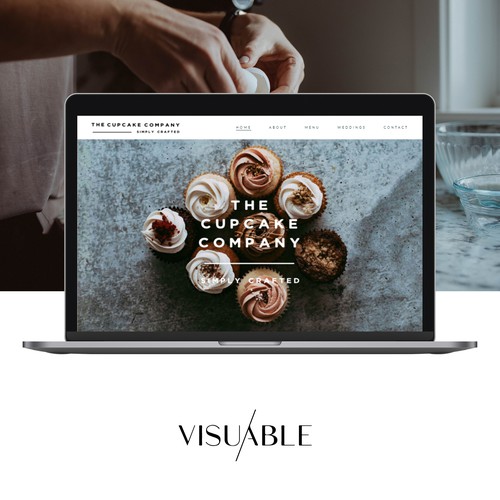 Beautiful Website Design for a Cupcake Company