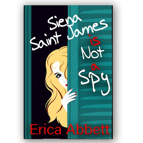 Cover submittal for light mystery "Book cover for fun female spy book"