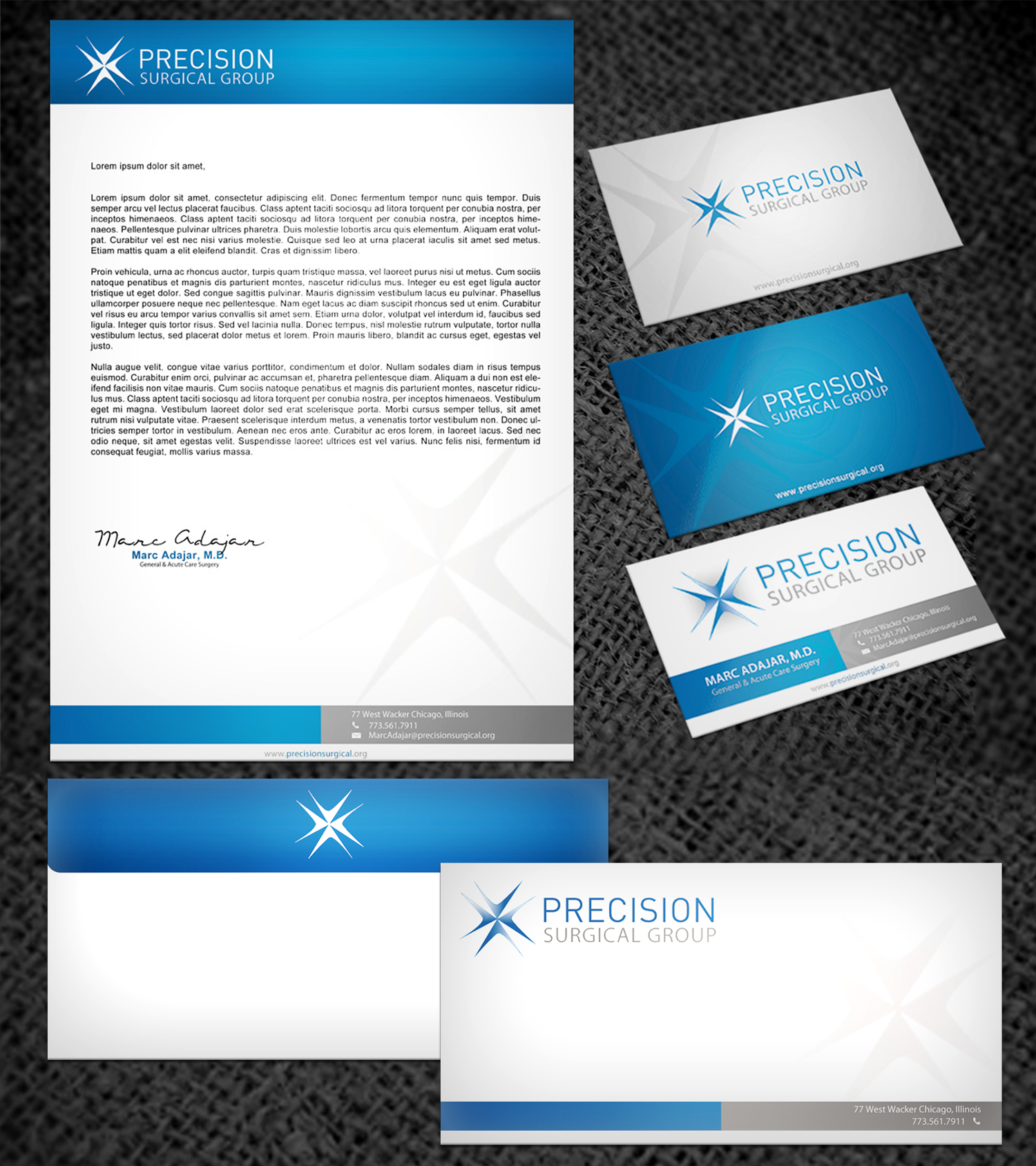Help Precision Surgical Group with a new business card!