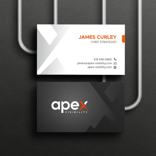 Apex visibility business card design