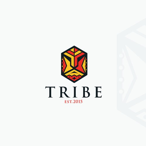  Edgy logo using tribal symbols