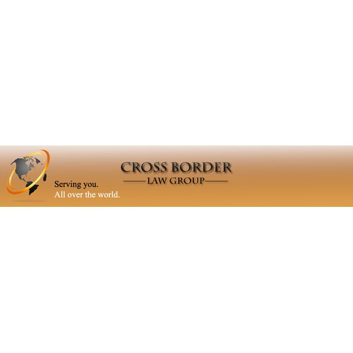 Orange banner for CrossBorder Law Group