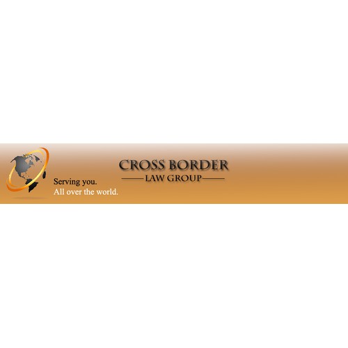 Orange banner for CrossBorder Law Group