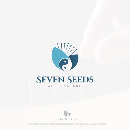 Simple and Modern Shape Logo for Seven Seeds Acupuncture