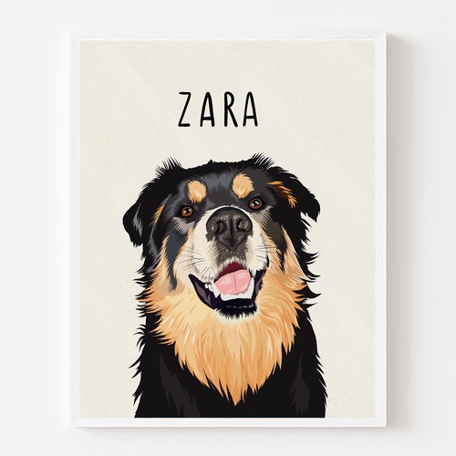  "ZARA" pet Illustration
