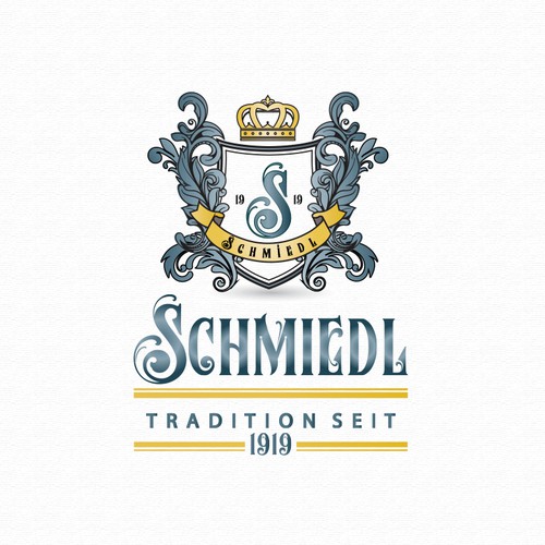 Elegant and detailed logo crest