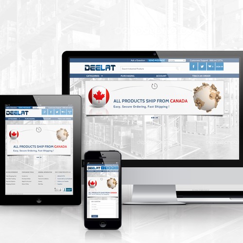 Deelat Industrial Needs a Responsive Design