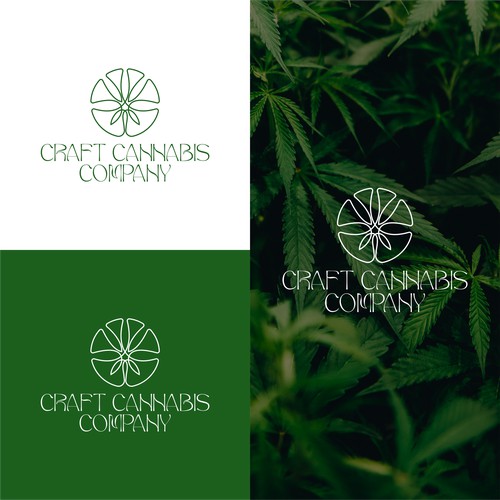 Modern and clean logo for a cannabis refining company
