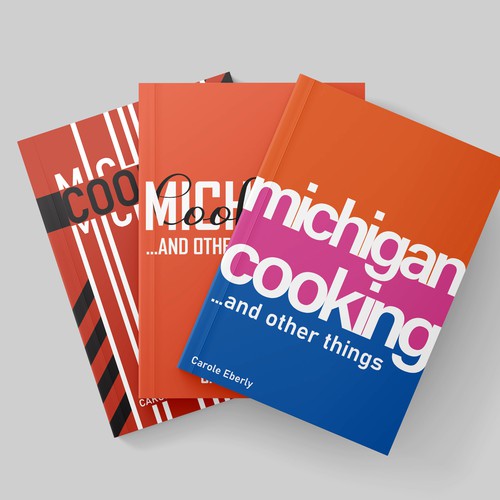 Minimal typography book cover