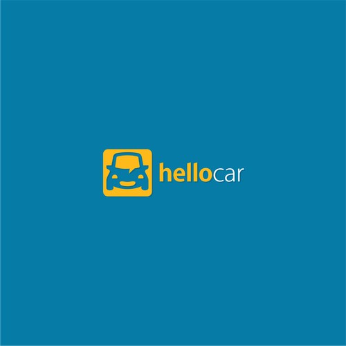 Hello car logo concept.