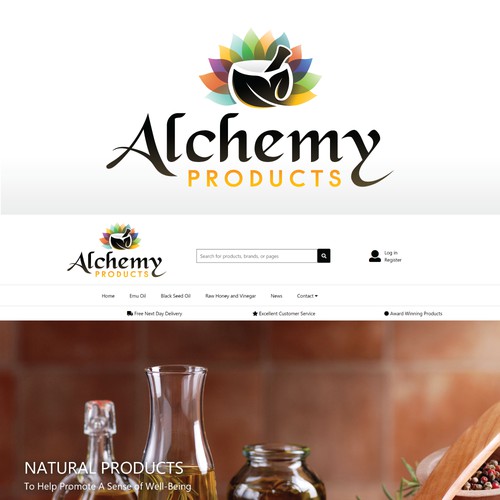 Eye catching logo for natural health & well-being products