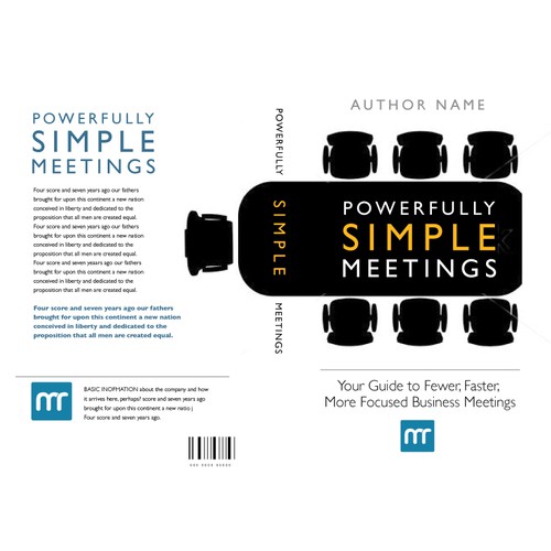 Create a powerfully simple design for a powerfully simple book