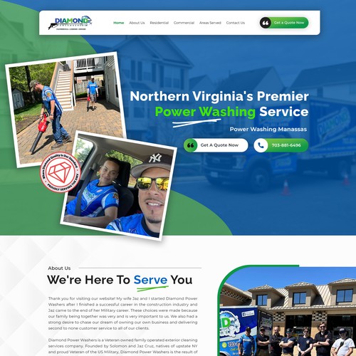Cleaning Company Homepage Design