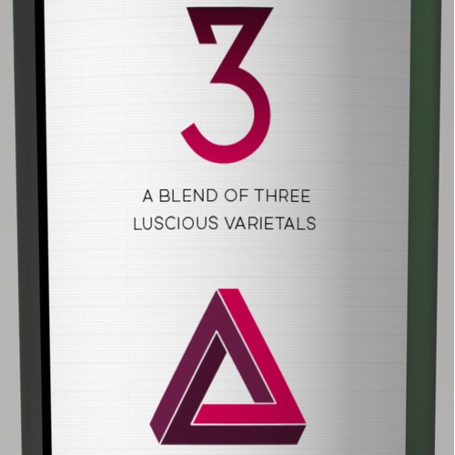 33 - A label design for a blend of 3 varietals