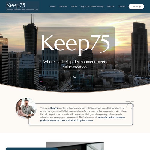Keep75 Leadership Development Design