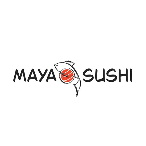 Design a modern, elegant logo for sushi restaurant