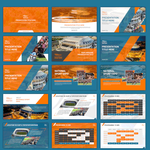 Sales deck for leading sports expo