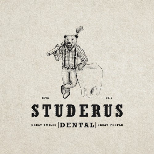 home! Lumberjack, barber, hotrod driving DENTIST wants a manly logo with flair.
