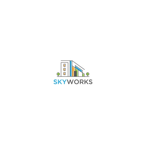 Colourful and contemporary design for skyworks