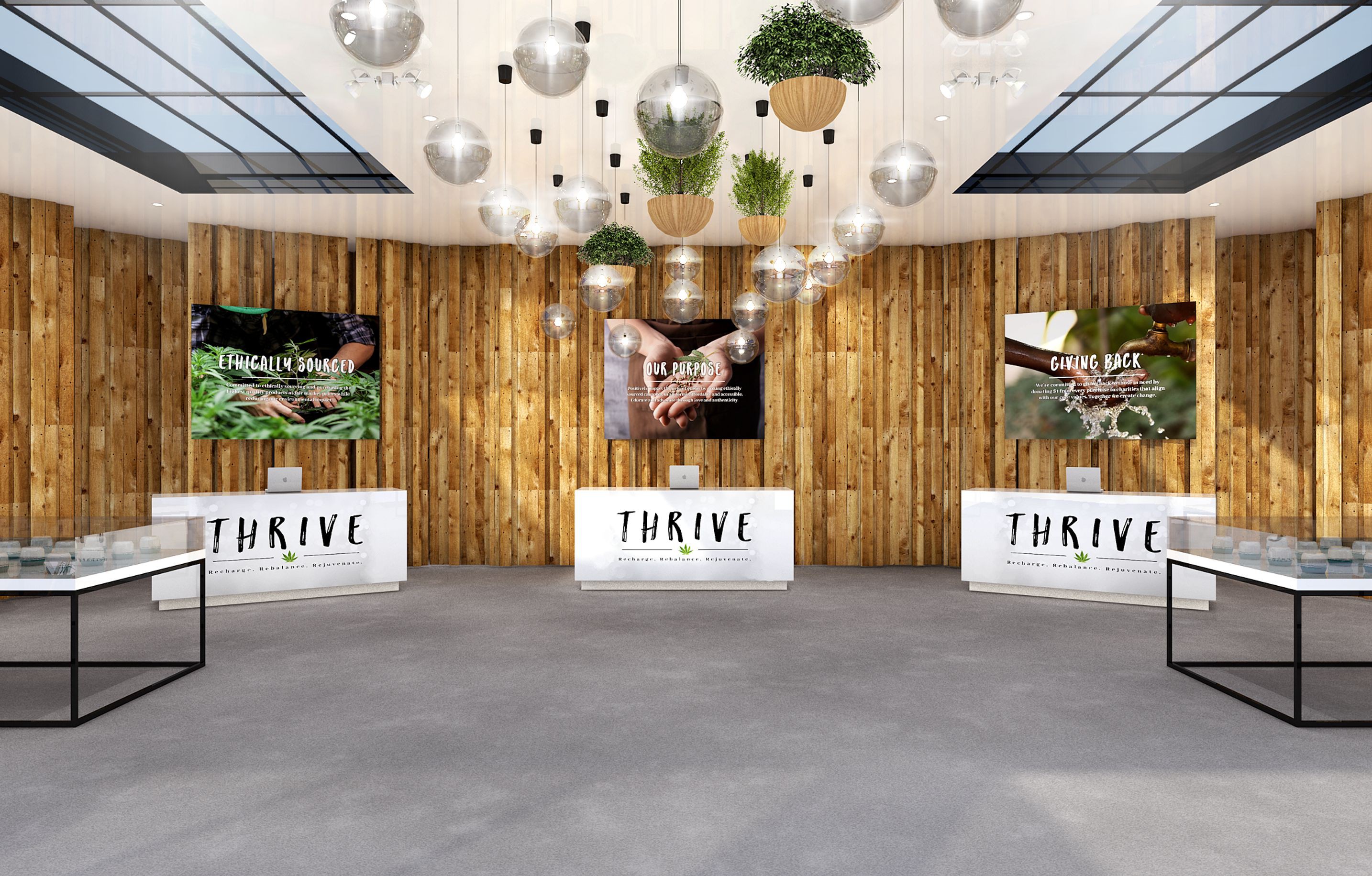 Thrive Dispensaries Retail 3-D Renderings