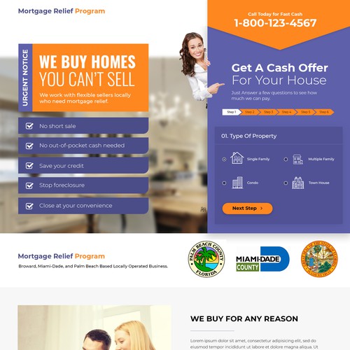 Mortgage & Real Estate Landing Page