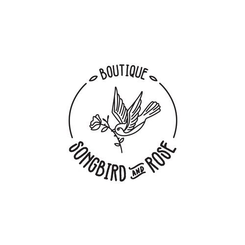 Logo design for Songbird&Rose boutique