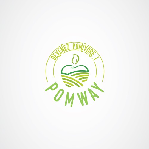 Organic logo for apples and apple juice