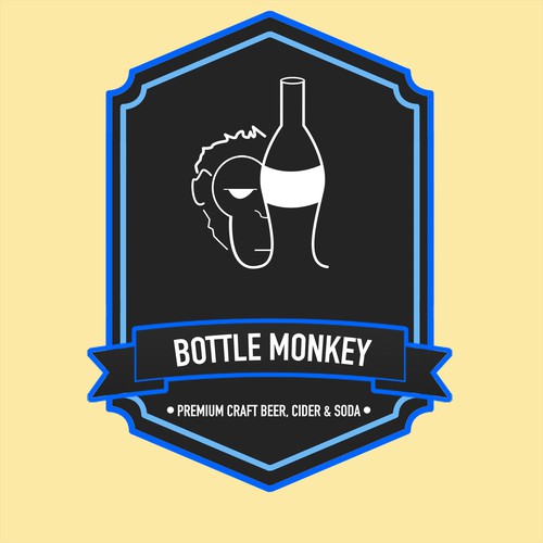Bottle Monkey Logo / Beer Frame