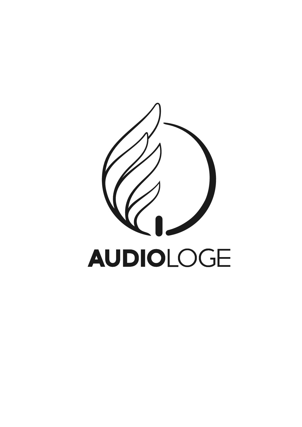 现代logomark捕捉Audiologes的咒语