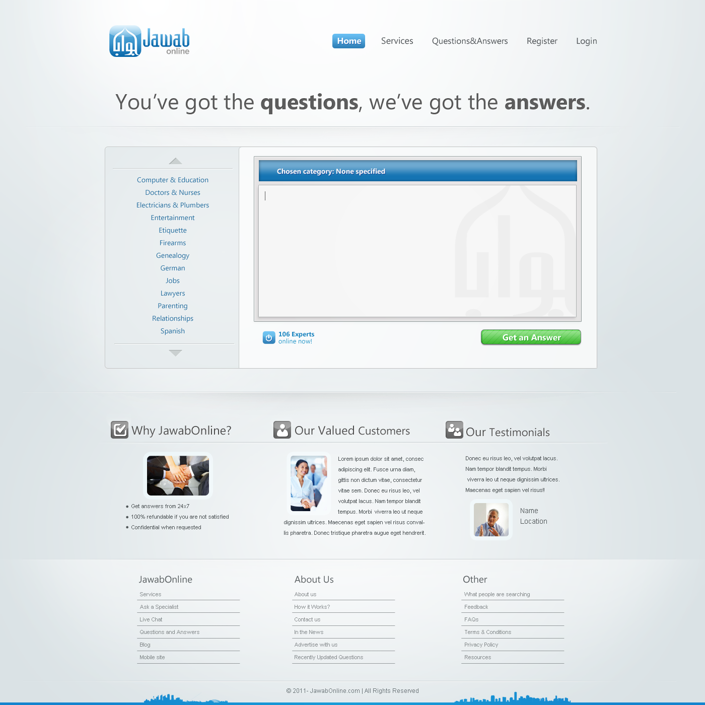 New website design wanted for Rudoud (answers)