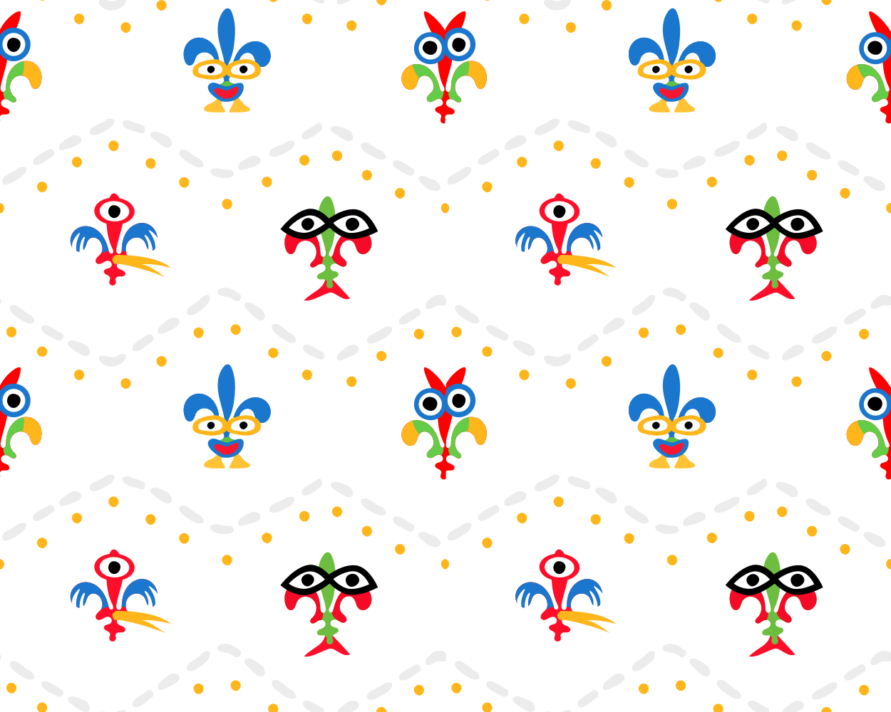 Design 2 textile patterns for a baby's accessories brand
