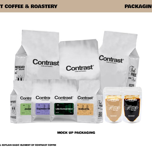 PACKAGING DESIGN CONTRAST COFFEE