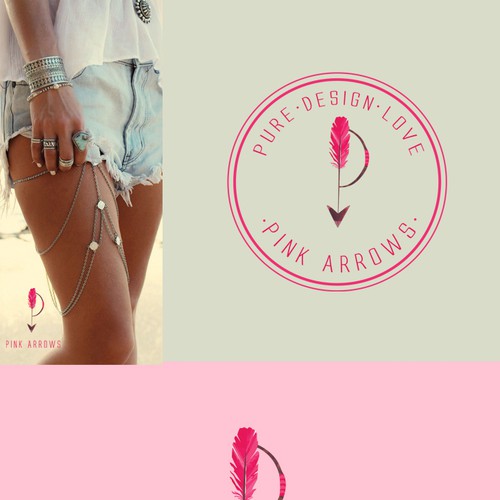 Clean, vintage, recognizable logo for women's boho accessory line.