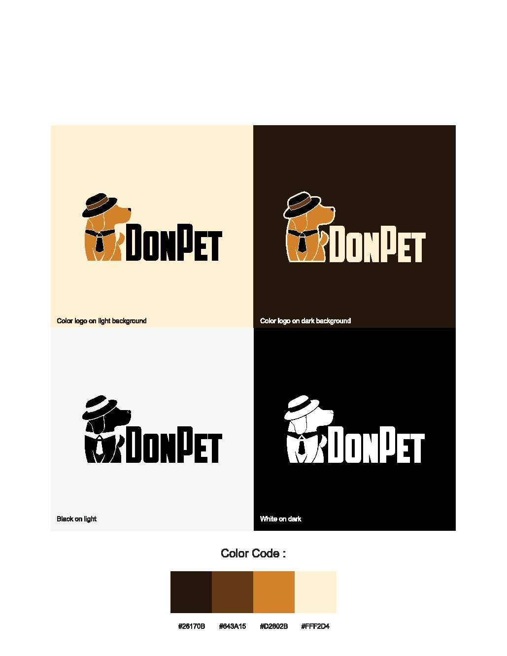 Design a Premium Logo for DonPet: Innovative Healthcare Apparel for Beloved Pets!