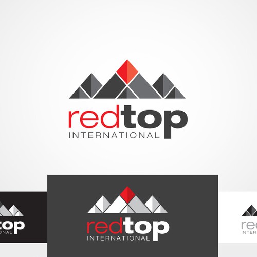 Create the first logo and business card for Red Top International