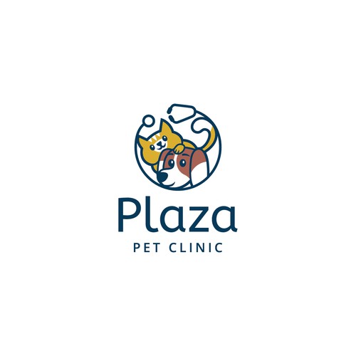 Logo concept fot Plaza Pet Clinic