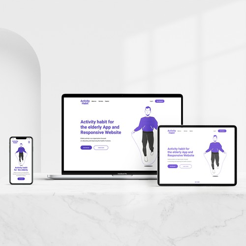 Activity Habit for the elderly App and Responsive Website