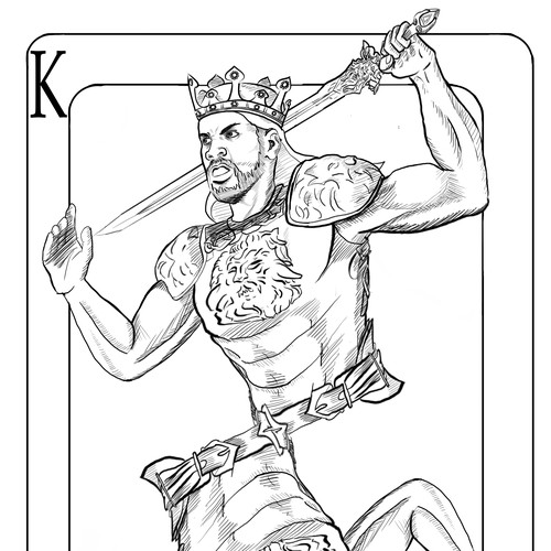 “King Card” design