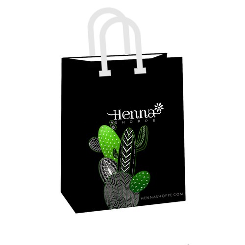 Shopping Bag design concept for Henna Shoppe